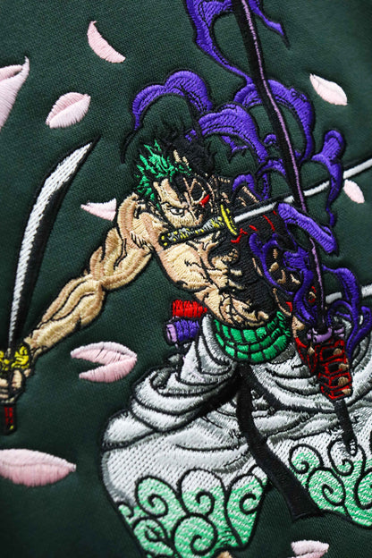 Pirate Hunter Embroidery Hoodie